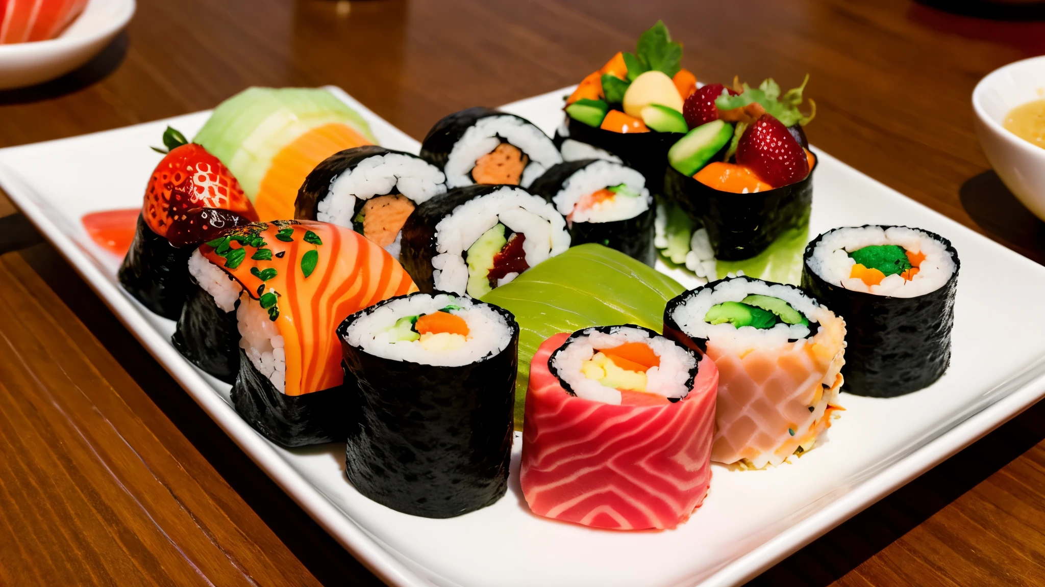 dessert sushi roll