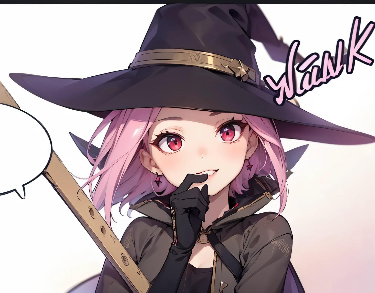 (masterpiece, best quality:1.4), (extremely detailed, 8k, uhd), cinematic shot, natural lighting, ultra highres, vibrant rich colors, (beautiful, aesthetic, perfect, delicate, intricate:1.2), (sharp focus, from front:1.3), eye level shot, 1girl, portrait of a anime girl, young, short pink hair, (extremely hot, attractive, beautiful, sexy, feminine:1.2), calm, expressive red eyes, long eyelashes, relaxed, (smiling:1.2), (beautiful detailed face, highly detailed skin, red eyes), gorgeous, breathtaking beauty, seductive, captivating, pale skin, perfect female figure, (slim:0.5), (highly saturated lipstick, purple pink lips, luscious thick lips, small red star earrings), intricate details, daytime, award winning photography, detailed background, volumetric fx, anime, hyper-detailed