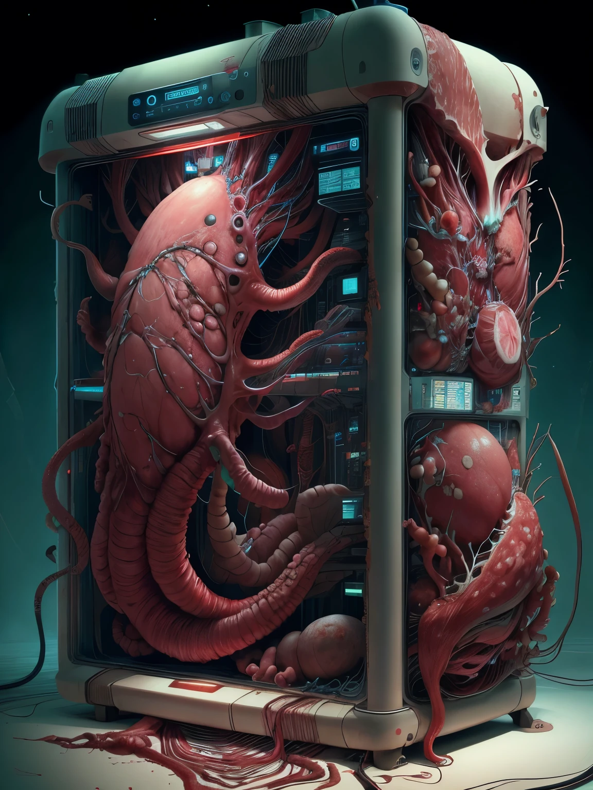 Anatomical techniques, Blood vessel, refrigerator, octopus, circuit board, 