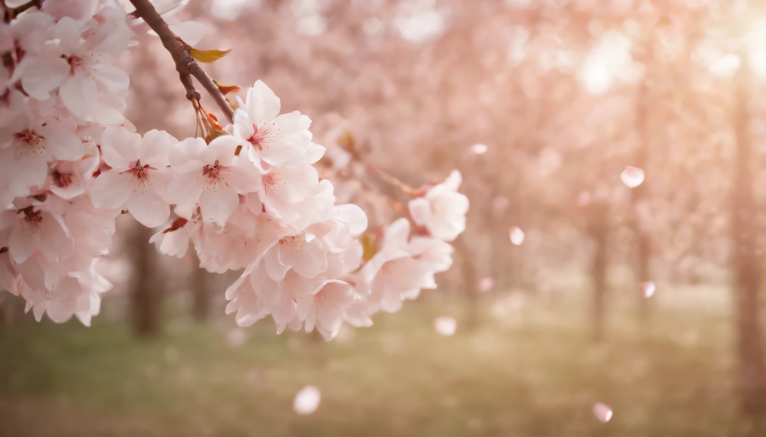 (Highly detailed CG Unity 8k wallpaper、masterpiece、highest quality、Super detailed)、(best lighting、best shadow、very delicate and beautiful)、highest quality、8k、Detailed facial depiction、masterpiece、highest quality、clear image quality、
Photo of cherry blossom petals dancing in the wind。