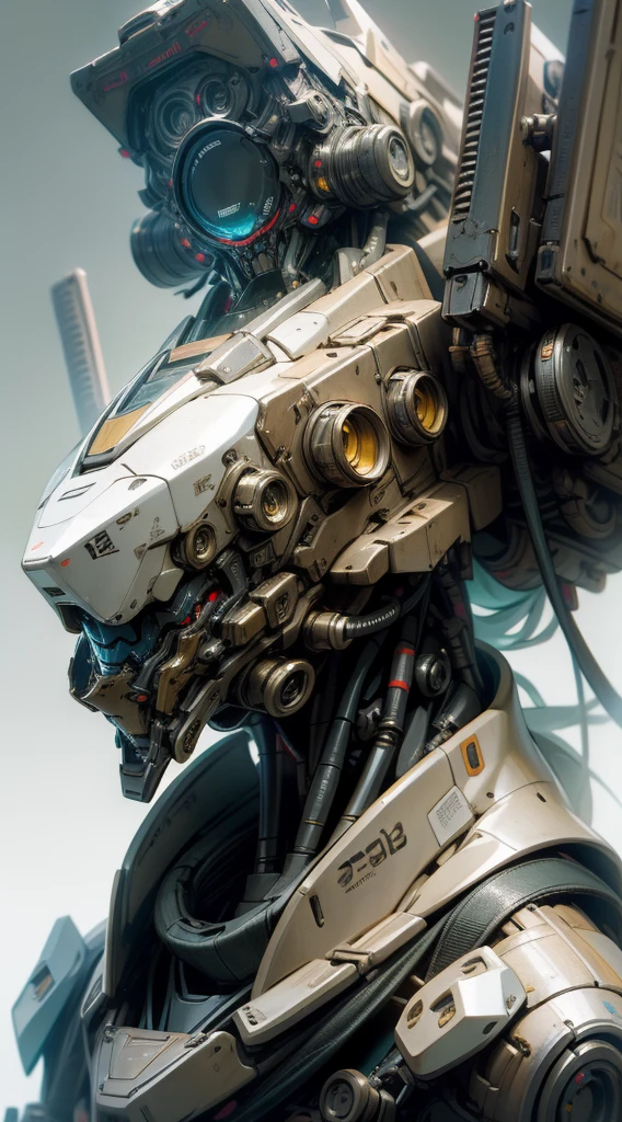 There's a robot with a TV on its head, Cute and exquisite epic robot, painterly Humanoid mechaa, Roland Zilvinskis 3D Rendering Art, Multiple Count Contest Winner, Cyber Steampunk 8K 3D, Humanoid mecha, 3D rendering stylization, Beautiful character design, my portrait, Ocean Punk Mecha