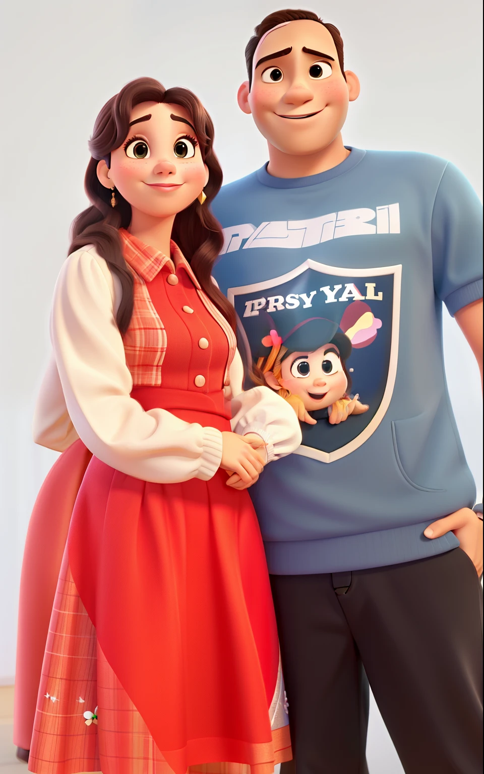 casal no estilo disney pixar, alta qualidade, melhor qualidade