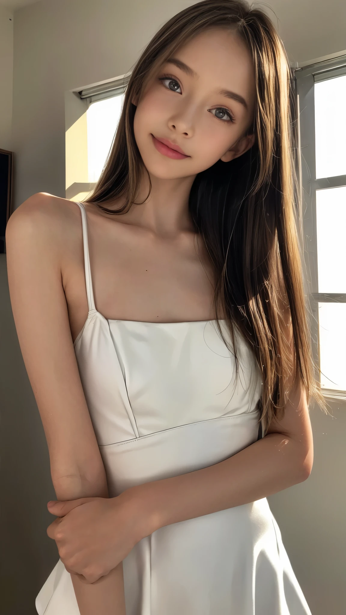 ((highest quality)), ((masterpiece)), (detailed:1.4), 3D, 美しいtight dressの女性の画像,nffsw(high dynamic range),ray tracing,NVIDIA RTX,super resolution,unreal 5,Scattered beneath the surface,PBR texturing,post processing,anisotropic filtering,Depth of the bounds written,maximum clarity and sharpness,multilayer texture,Albedo and specular maps,surface shading,Accurate simulation of light-matter interactions,perfect proportions,octane rendering,two-tone lighting,wide aperture,Low ISO、White balance、Rule of thirds、8K students、(wet with water)(((tight dress)))(((blonde)))(())smile