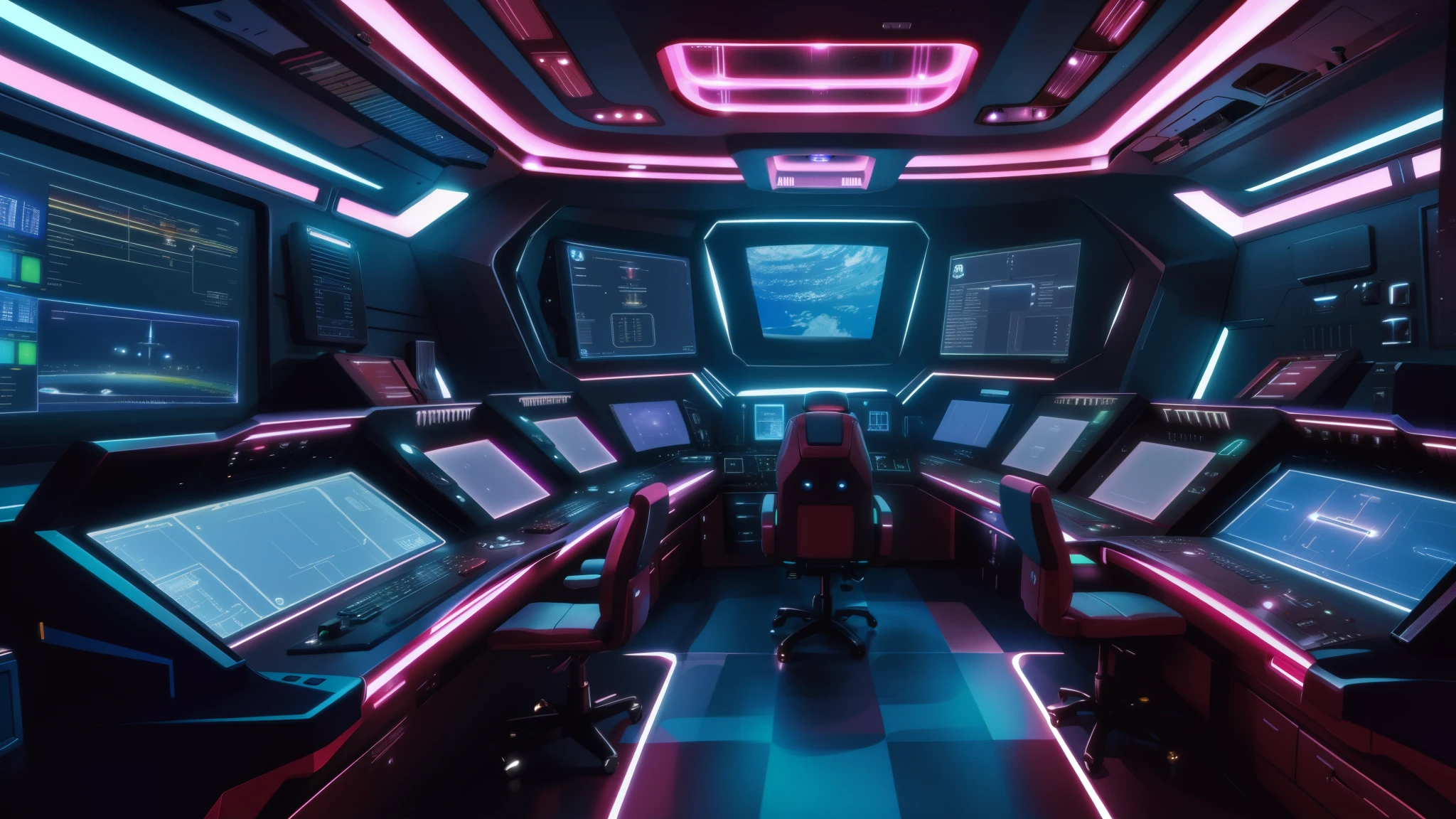 close-up of a room with several computers and monitors, interior de nave espacial de alta tecnologia, dentro de uma nave espacial, dentro de uma nave espacial, interior da nave espacial, interior of an alien spaceship, interior futurista da nave espacial, detailed interior da nave espacial, sci - fi interior, science fiction scene, na cabine de uma nave espacial, em uma nave espacial futurista, ambiente da nave espacial aurora