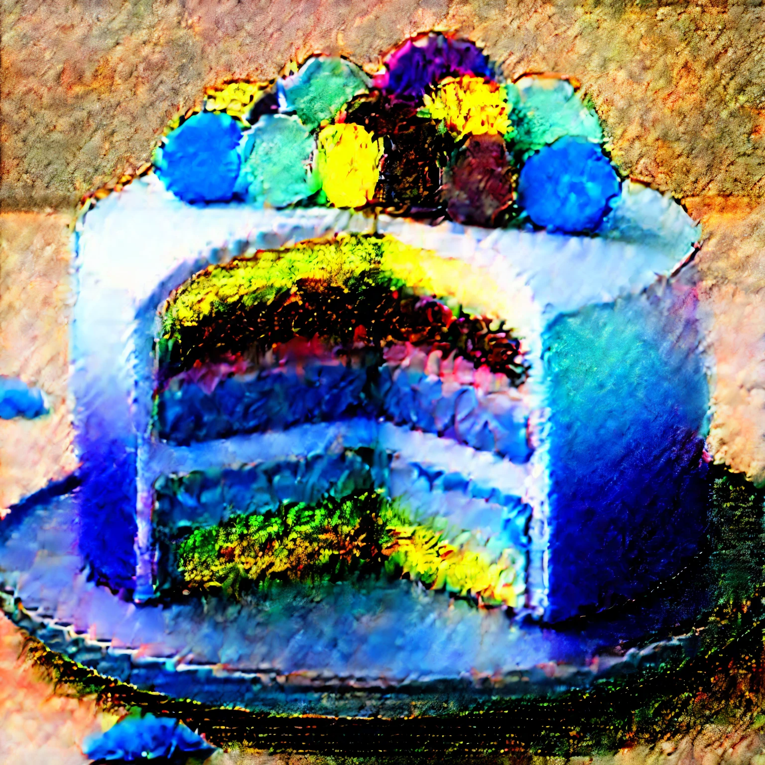 Rainbow Japanese Cake 