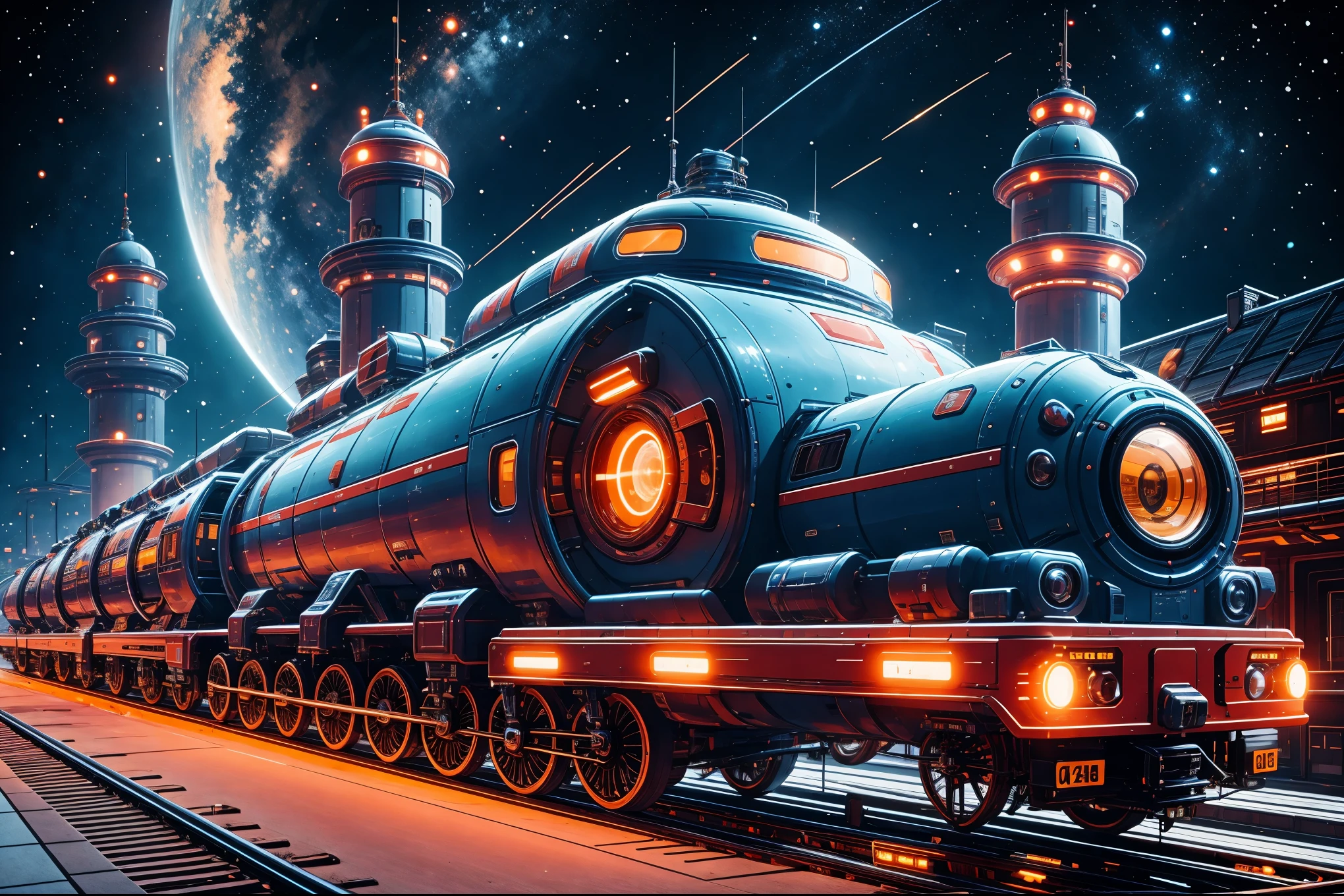 COMG3O，space，train，train，close up