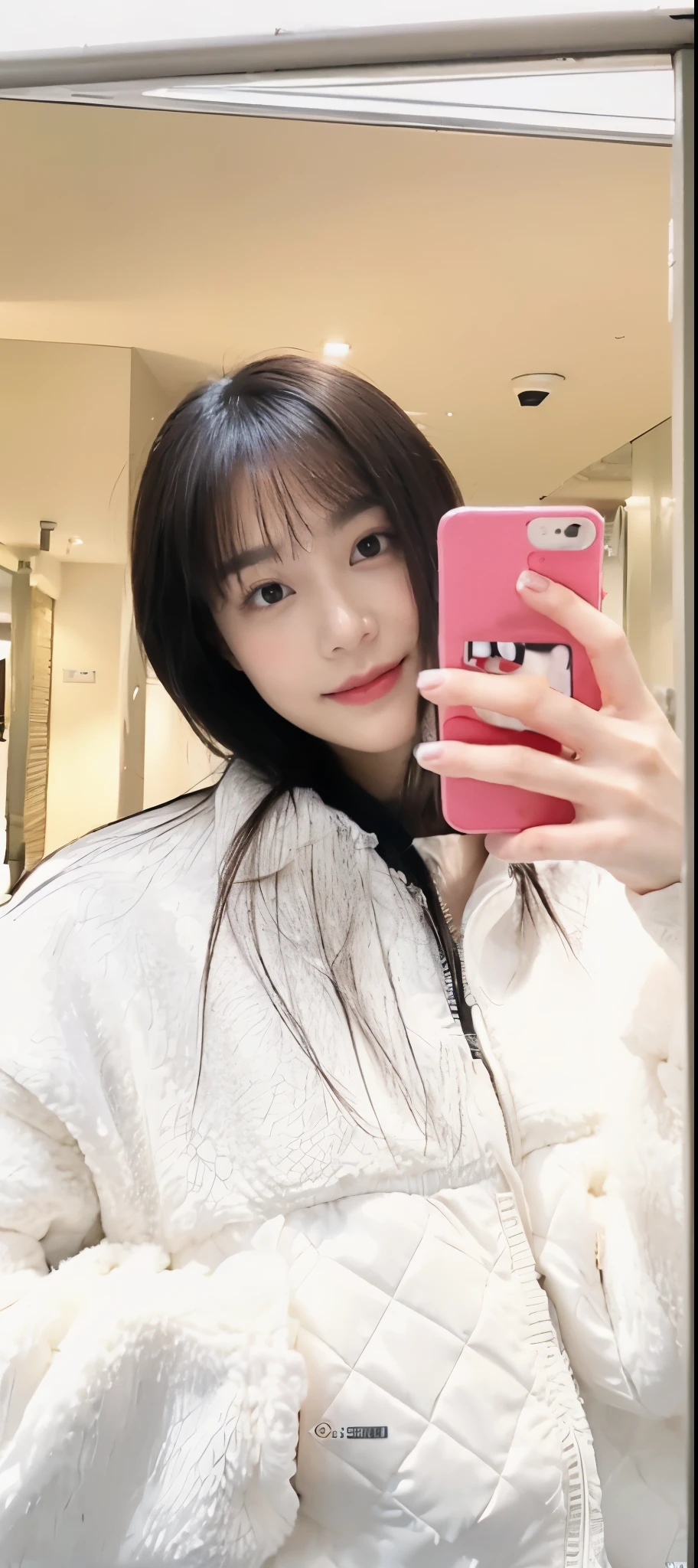 ((Masterpiece, Top image quality, high resolution、alone、skin shiny))(on the table, best quality, actual, super detailed, meticulous, high resolution, 8k wallpaper), Close-up portrait of a beautiful woman, like, smiling, light brown messy hair, Perfect dynamic composition, 美丽meticulous的眼睛, Just like the cover of a fashion magazine, on campus,wearing gold glasses