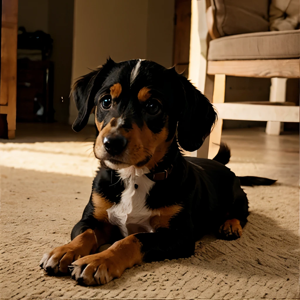 Dashund puppy stray dog