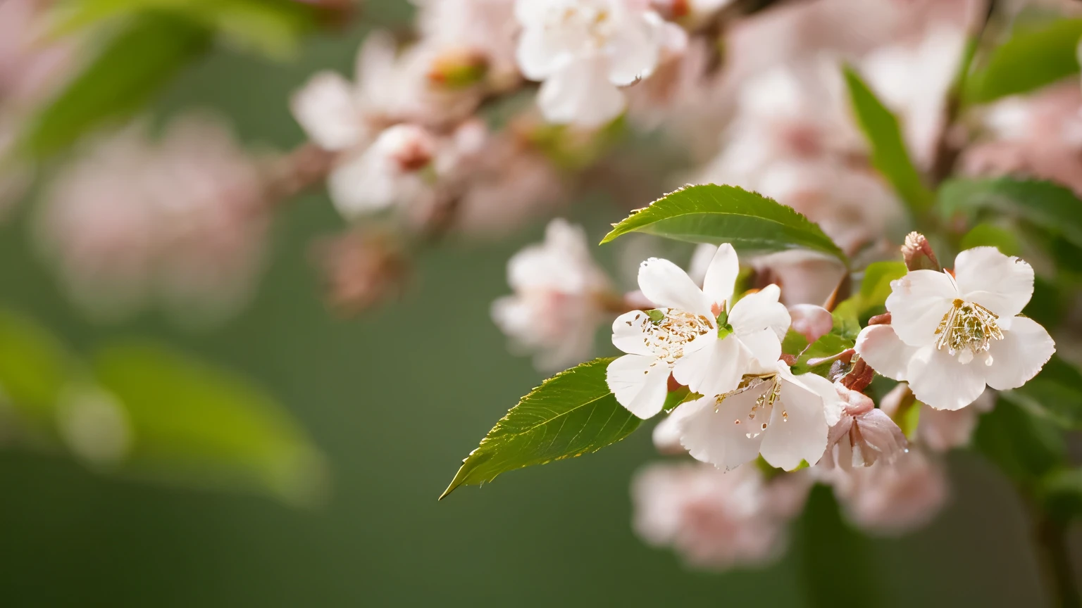 highest quality, soft light, ultra high resolution, (realistic:1.4), RAW photo, cherry blossoms, the morning sun rises