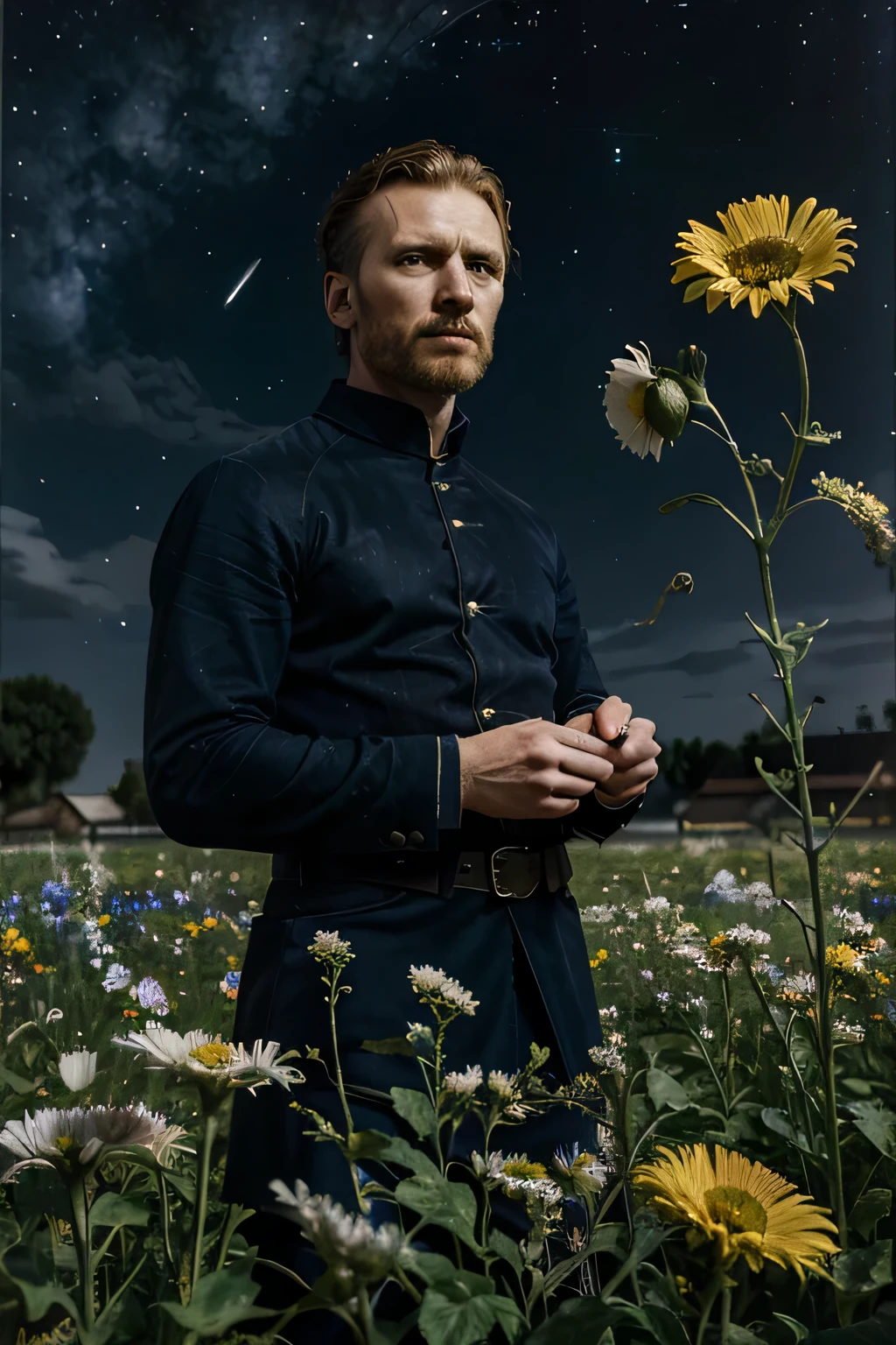 Betelgius, hero, Van Gogh&#39;night sky, I like flowers