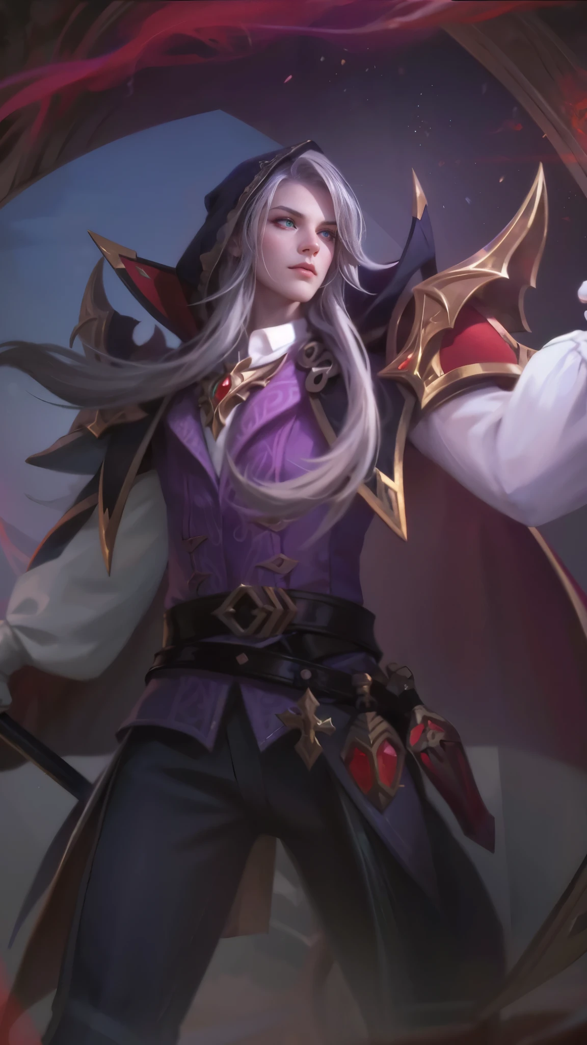 Best quality, masterpiece, detailed skin texture, detailed clothes texture, detailed face, super detail, 8k, intricate detail, 1 boy, The color doesn't change, Muscle guy, 1 guy, green eyes, a close up of a person holding a sword in a field, amazing portrait of viego, inspired by Huang Shen, inspired by Shen Zhou, astri lohne, karthus from league of legends, stanley artgerm lau, 8 k hd wallpaperjpeg artifact, 8k hd wallpaperjpeg artifact, league of legends character art, a blonde emerald warrior