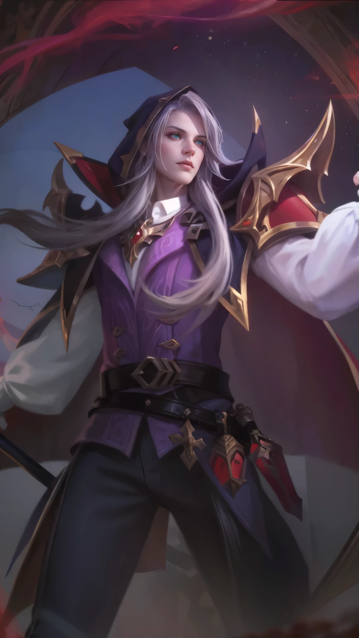 Best quality, masterpiece, detailed skin texture, detailed clothes texture, detailed face, super detail, 8k, intricate detail, 1 boy, The color doesn't change, Muscle guy, 1 guy, green eyes, a close up of a person holding a sword in a field, amazing portrait of viego, inspired by Huang Shen, inspired by Shen Zhou, astri lohne, karthus from league of legends, stanley artgerm lau, 8 k hd wallpaperjpeg artifact, 8k hd wallpaperjpeg artifact, league of legends character art, a blonde emerald warrior
