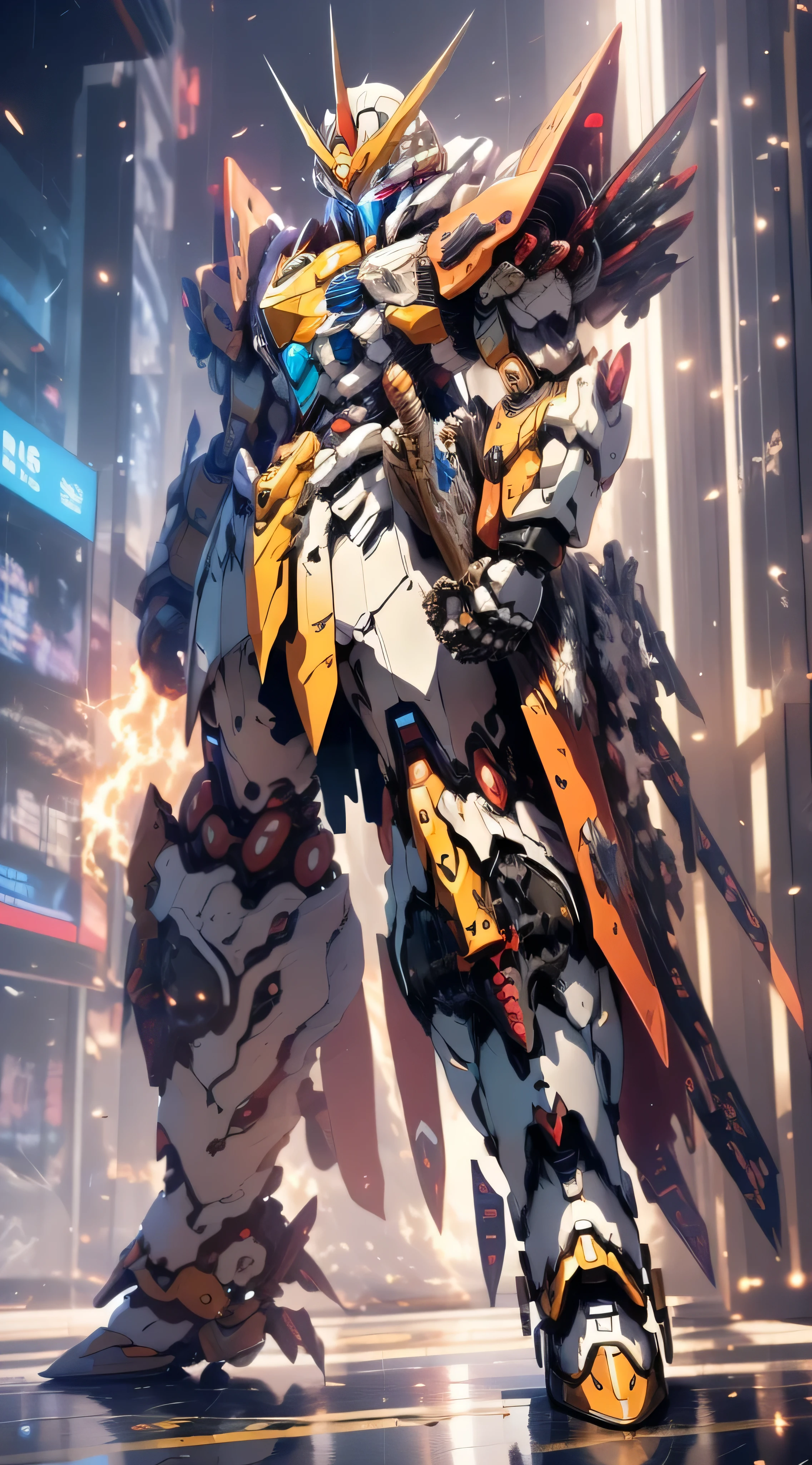 Gundam mecha,masterpiece, male, highly detailed CG unified 8K wallpapers, 8k uhd, dslr, high quality, clean, best illumination, a god in a purple armor, glowing eyes, cinematic, lightning wing, ultra-high resolution, ultra-high detailed, high-definition, shadowverse style
