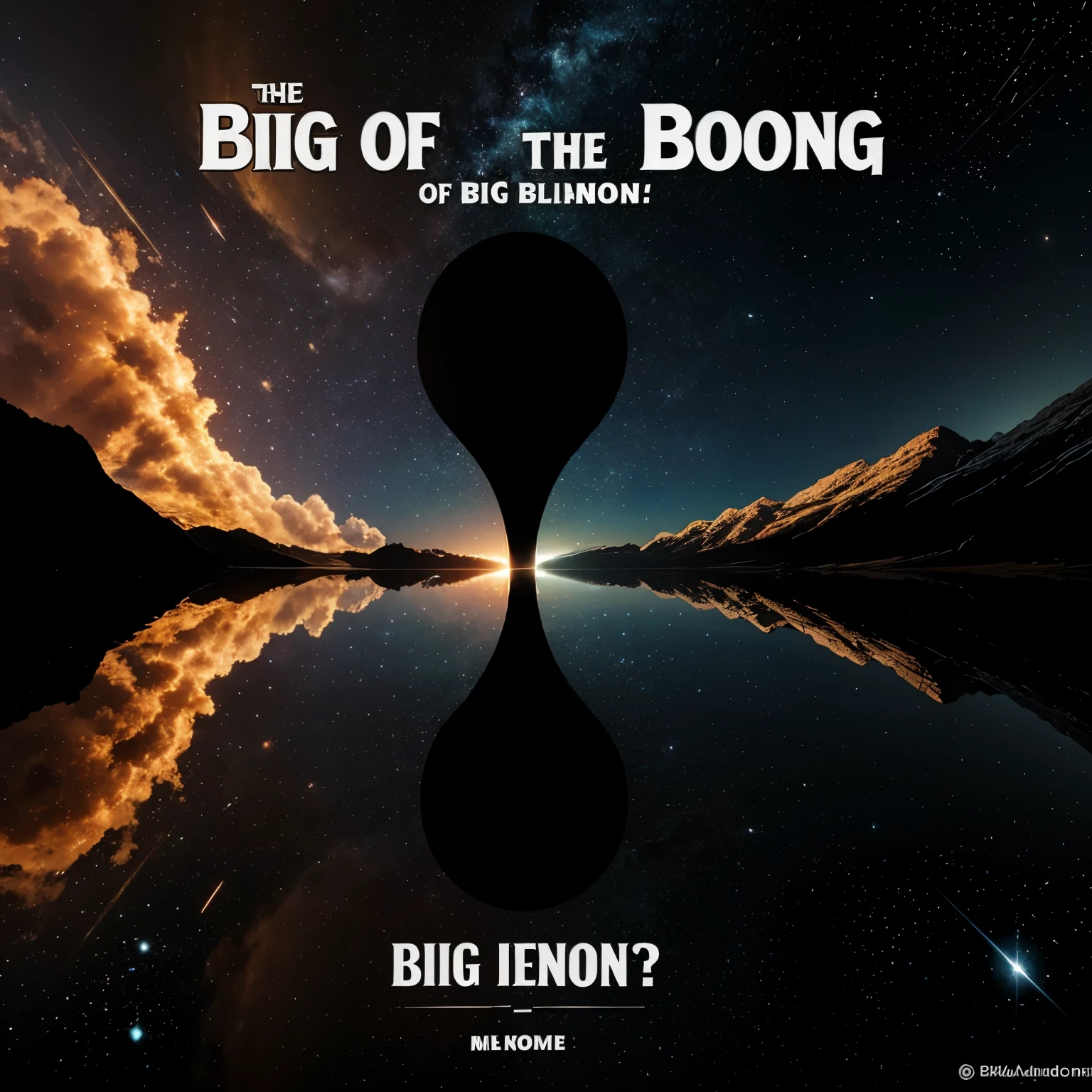 Create a comic strip about beginning of the universe based on the Big bang theory