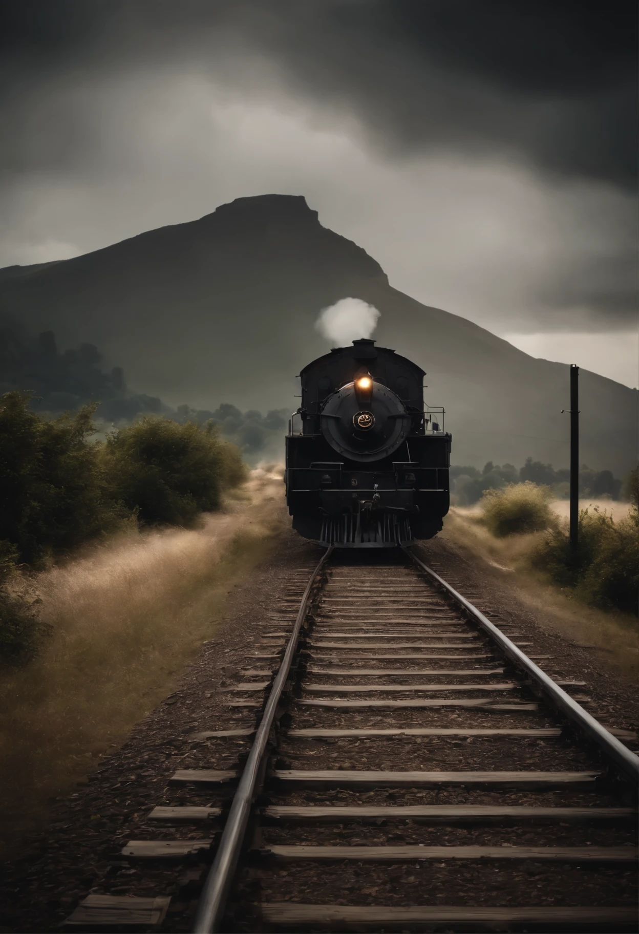 Train and field ridge