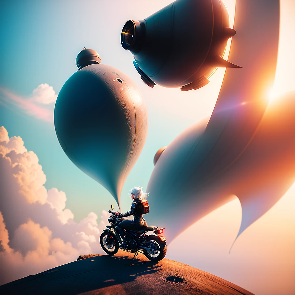 flying jet cycle with a woman sitting on the top like on a motorcycle, octane render sci - fi, ross tran 8 k, jessica rossier fantasy art, 3 d octane render conceptart, sci - fi pilot, nier automata spaceship style, octane cgsociety, flying scifi vehicle, cgsociety 8k, cgsociety 8 k, cgsociety 8k, star citizen digital art