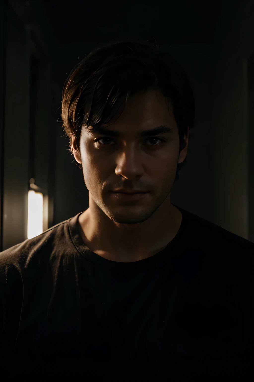 man in dark