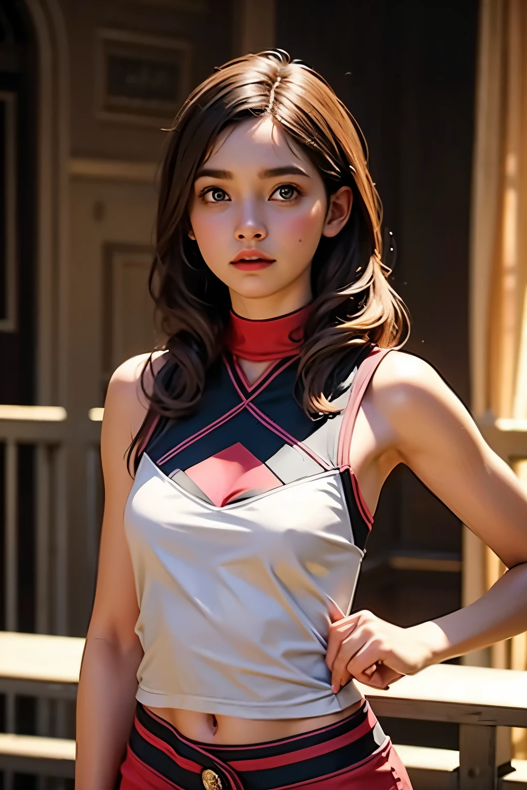 cute fighter woman
