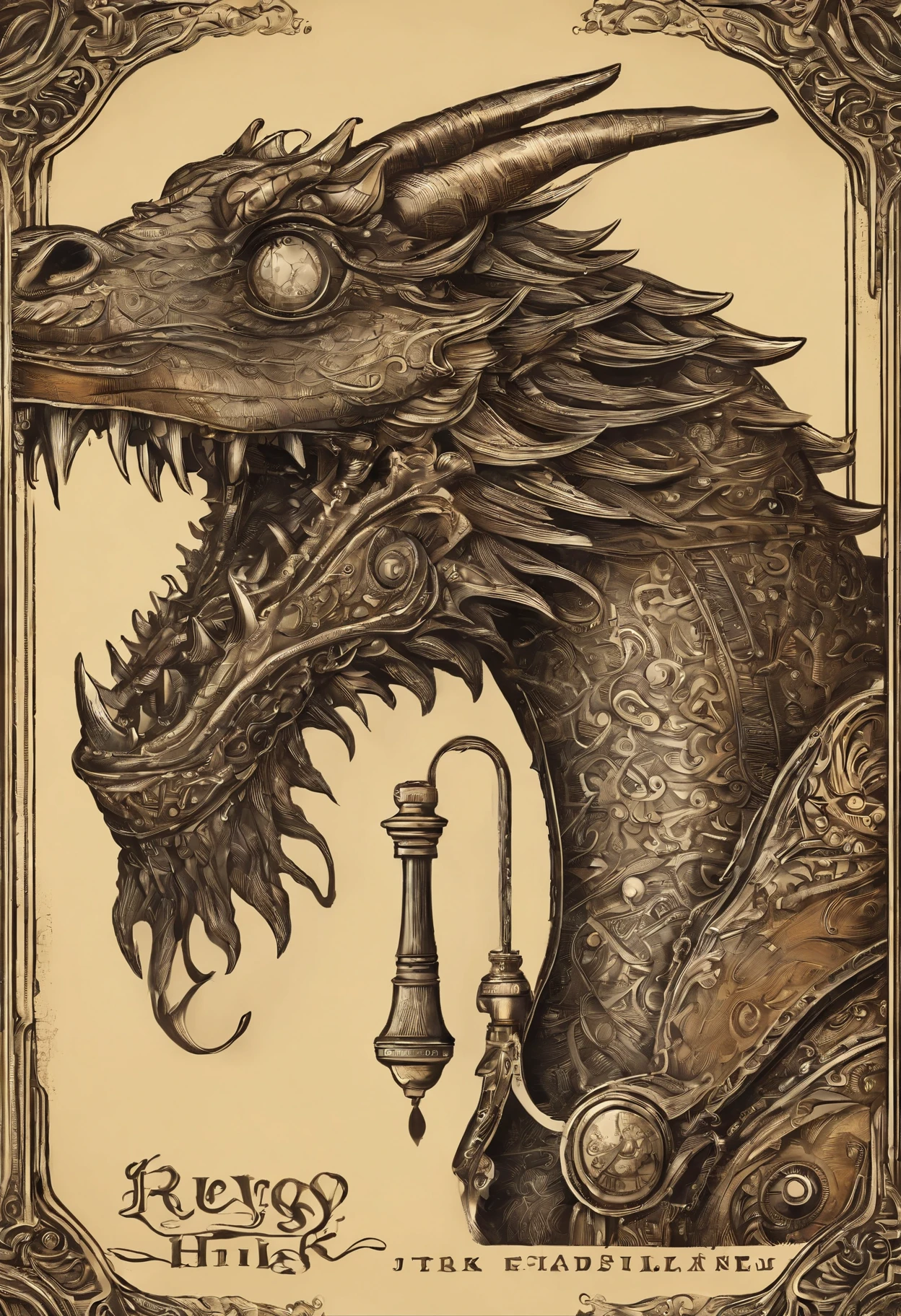 bottle of whisky with a dragon head on top, very fancy whiskey bottle, fancy whiskey bottle, hyper realistic ”, hyper realistic”, closeup portrait shot, infused with zerg hydralisk, stunning and rich detail, close up portrait shot, ultra realistic ”, ultra realistic”, whiskey bottle, portrait shot, photo taken of an epic intricate,