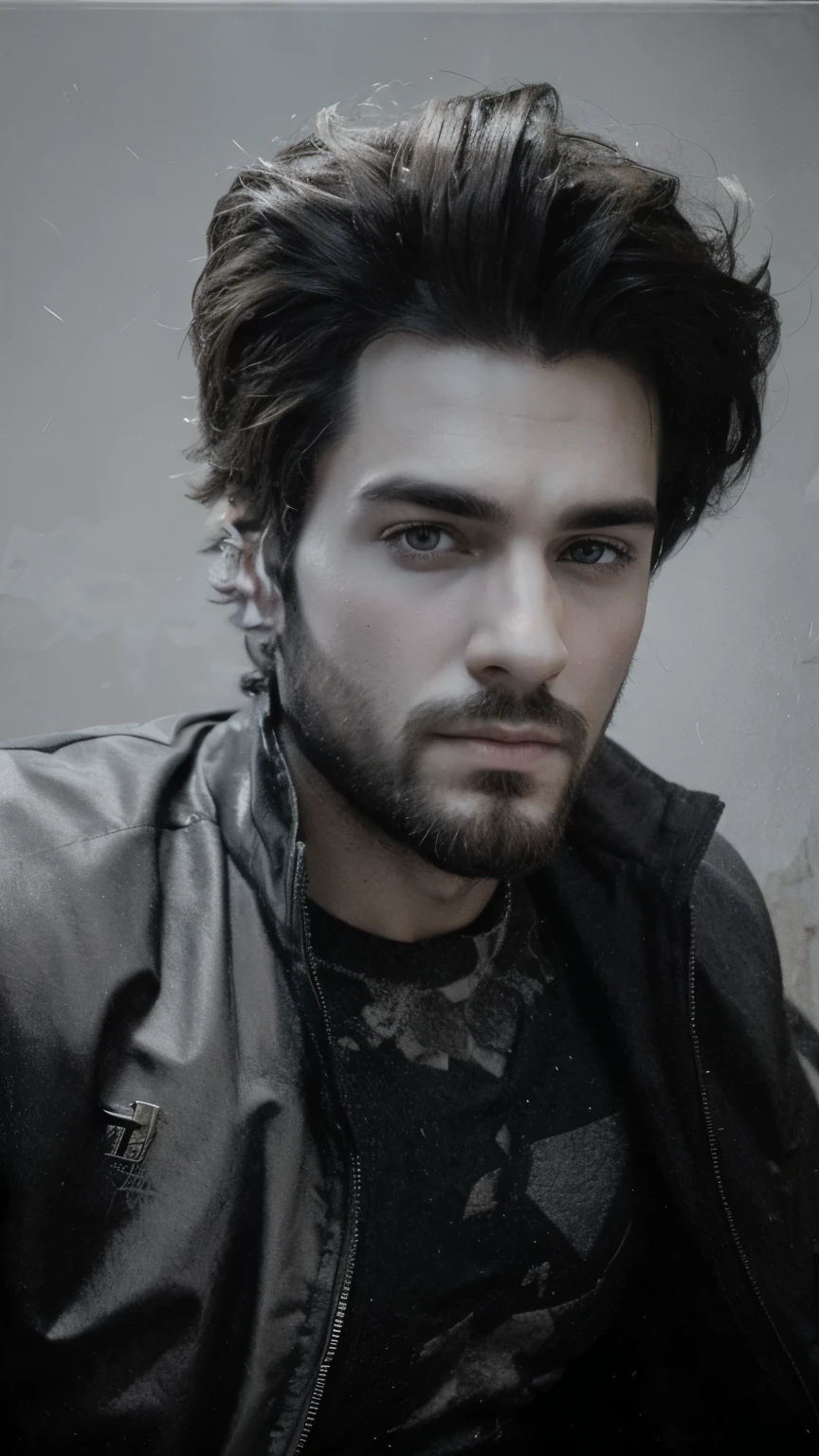 Comic book style, 3D handsome boy with beard, surrealism --auto --s2, 8k, Ultra realistic
