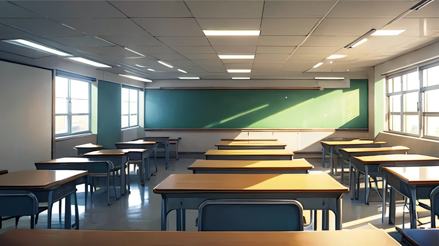 Backround only, class, morning, empty, school, teacher office