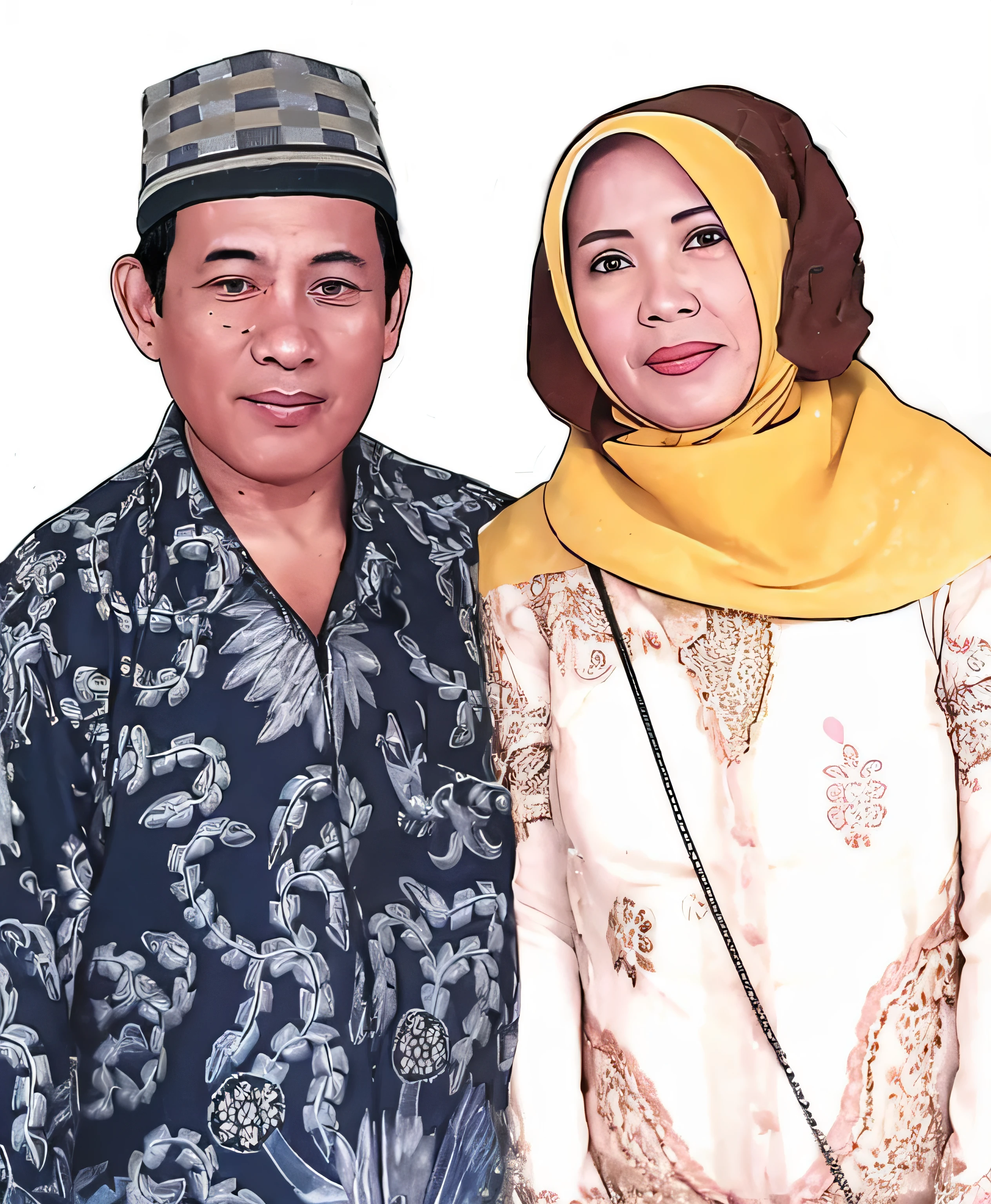 couple muslim 50 years old