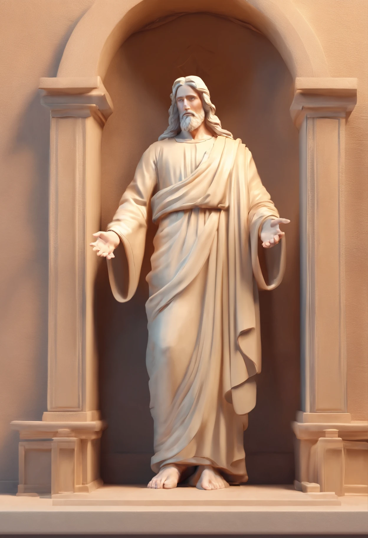 Jesus vindo do ceu com seus anjos vendo avterra