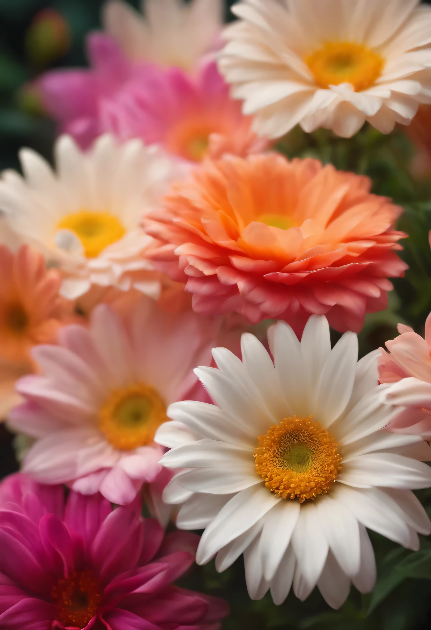 flowers , Realistic , Bright colors , 4D , Photo