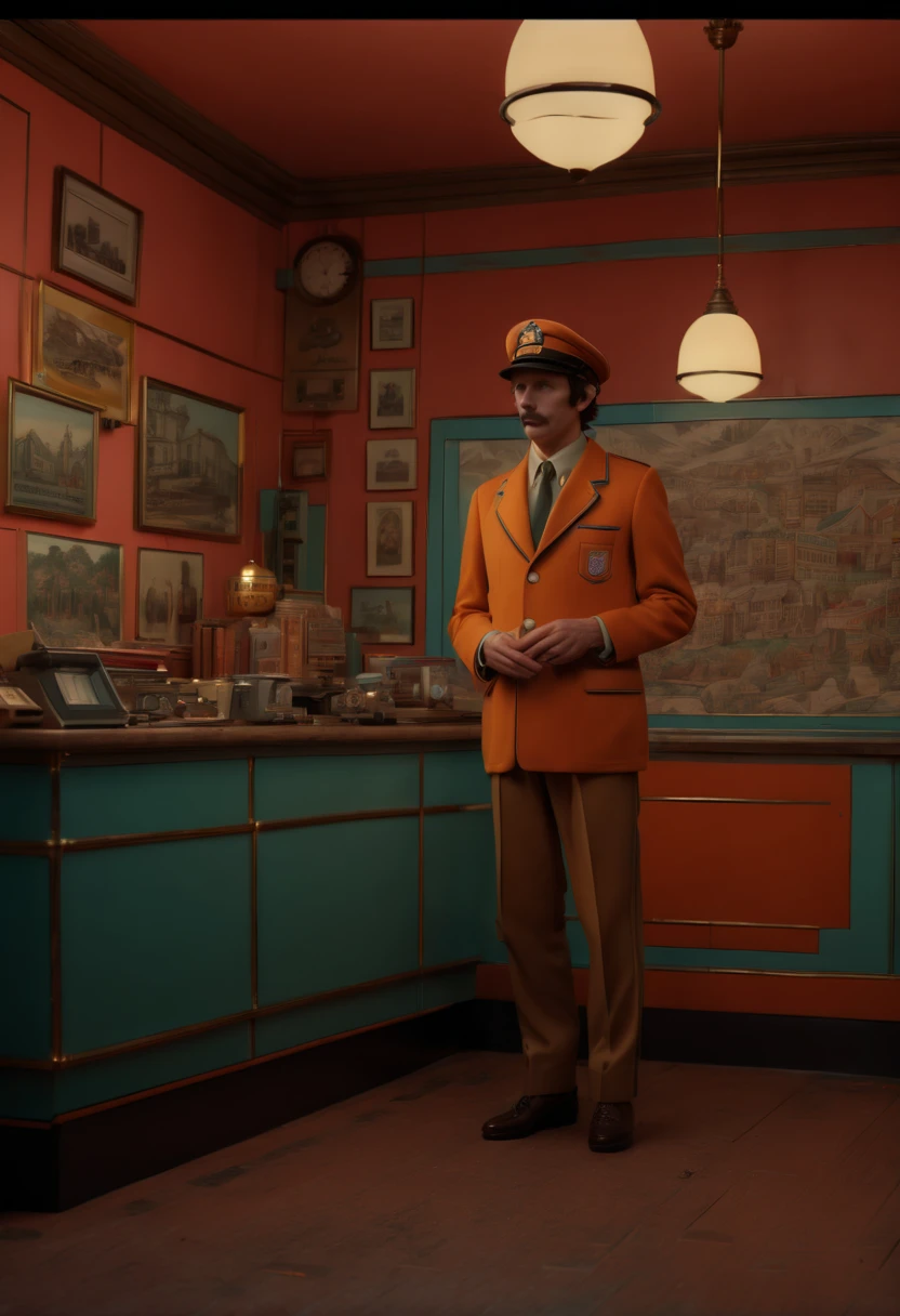 by Wes Anderson, cinematic still, classic film shot, vivid color, (best quality, masterpiece, Representative work, official art, Professional, Ultra intricate detailed, 8k:1.3)