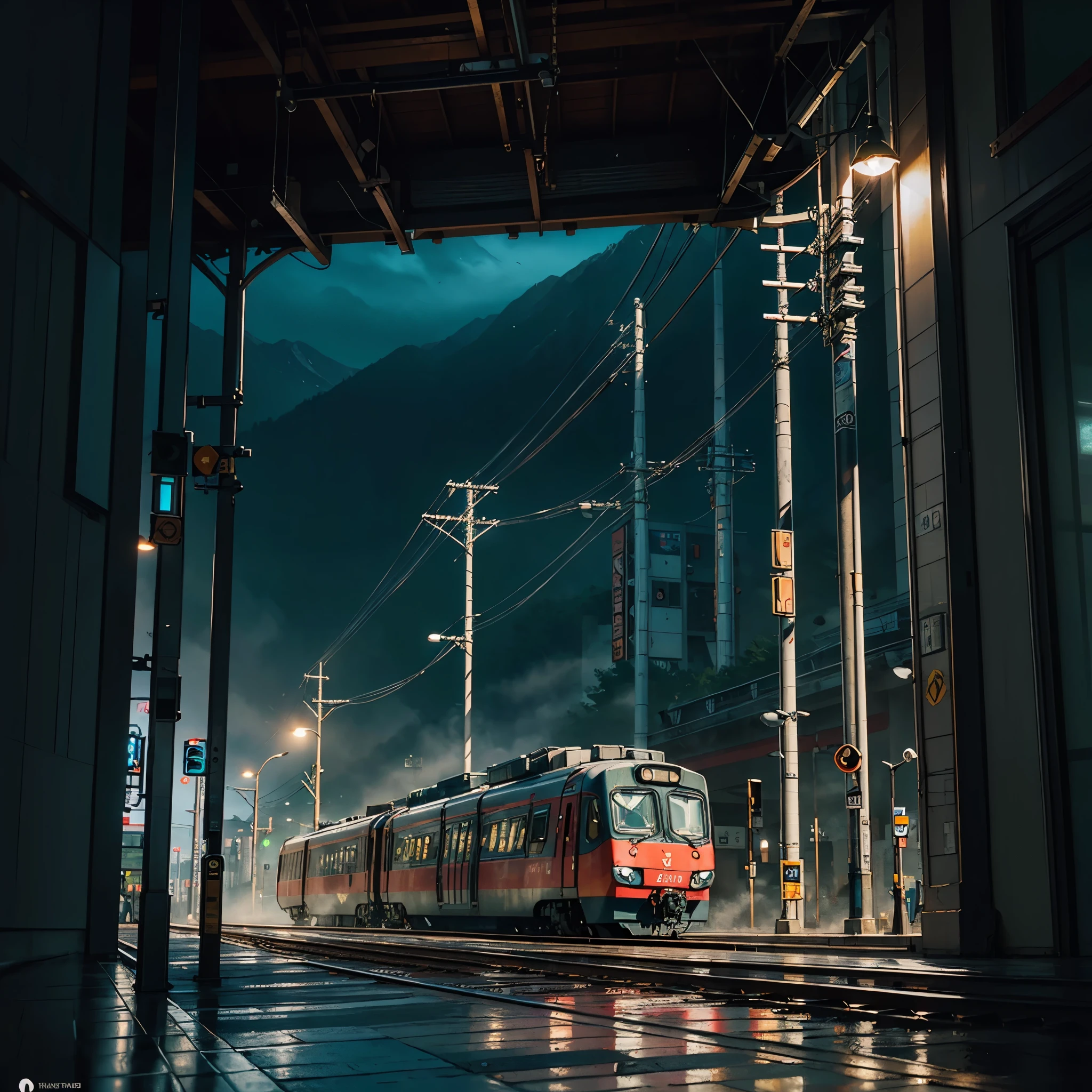 epic masterpiece A painting of a sci-fi train passing through an ancient Chinese city,people standing on railroad tracks, Inspired by Stephen Cordell, amazing concept painting, Inspired by Craig Mullins style, ultra Highly realistic concept art, Dappled lighting design, Steam engine matte paint, James Gurney painting style, ultra Highly detailed painting, hiper detalhado, epic textura de pele realista, armadura, melhor qualidade, ultra high-resolution, (fotografiarrealista: 1.4), detalhado, Calado bruto, ultra sharp re, por lee jeffries Nikon D850 Filme Fotografia de Stock 4 Kodak Portra 400 Lente F1.6 Rich Colors Realistic Texture Dramatic Texture Dramatic Lighting Irrealengine Trend on Artstation Cinestill 800, Beautiful and Aesthetic, vivid colorful, DSLR, varied multi etc. --v6 --s1000 --c20 --q5 --chaos100
