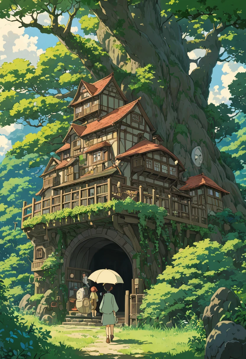 anime movie by Studio Ghibli Style, cinematic film still, best quality, masterpiece, Representative work, official art, Professional, Ultra intricate detailed, 8k