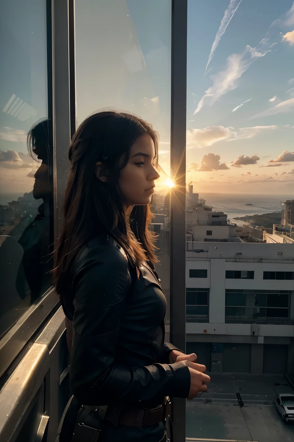 Having faced countless battles in your digital world, o Atemporal de Fortnite encontra um momento de pausa enquanto se senta calmamente na borda de um penhasco elevado. Com o sol mergulhando lentamente no horizonte distante, he contemplates the serenity of the orange sky, refletindo sobre as aventuras vividas e os desafios superados. Despite the constant hustle and bustle of the battlefield, neste instante fugaz, ele se permite apenas existir, absorbing the peaceful beauty of the evening while waiting for the next challenge that the virtual world has in store for you