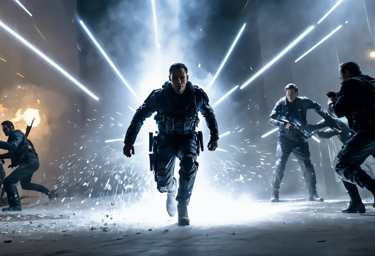 Full of action scenes, strong lighting, Dynamic camera angles, cinema experience, fast paced sport, drama composition, bright colors, High-resolution visuals, dramatic storytelling, wide format cinema lens, immersive atmosphere