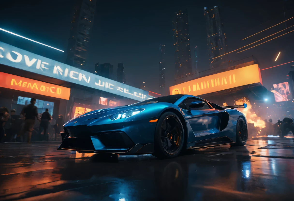 Full of action scenes, strong lighting, Dynamic camera angles, cinema experience, fast paced sport, drama composition, bright colors, High-resolution visuals, dramatic storytelling, wide format cinema lens, immersive atmosphere