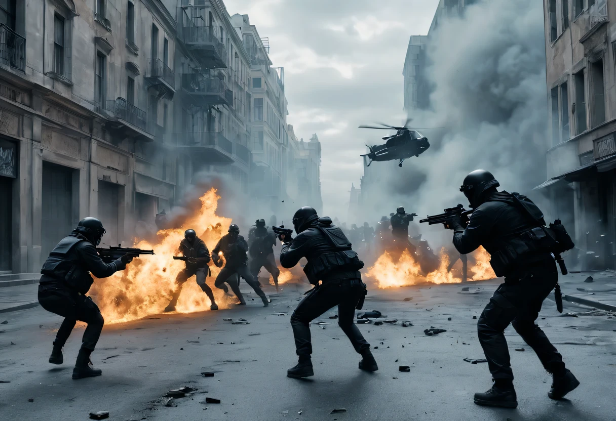 Full of action scenes, strong lighting, Dynamic camera angles, cinema experience, fast paced sport, drama composition, bright colors, High-resolution visuals, dramatic storytelling, wide format cinema lens, immersive atmosphere