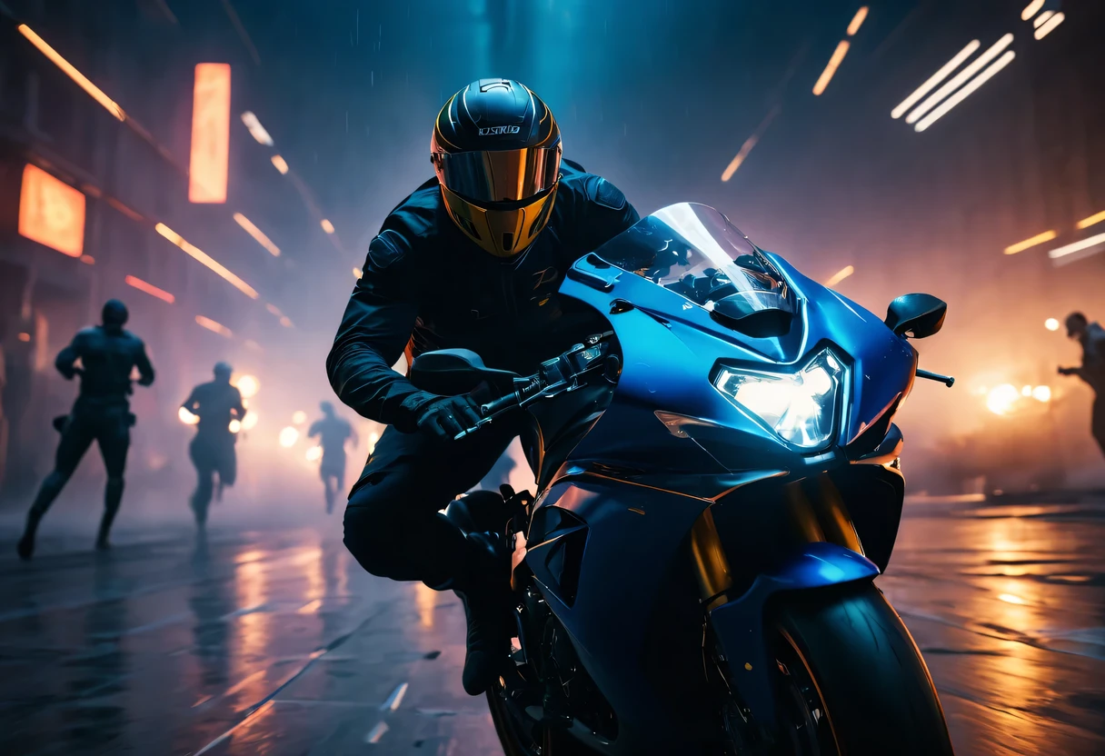 Full of action scenes, strong lighting, Dynamic camera angles, cinema experience, fast paced sport, drama composition, bright colors, High-resolution visuals, dramatic storytelling, wide format cinema lens, immersive atmosphere