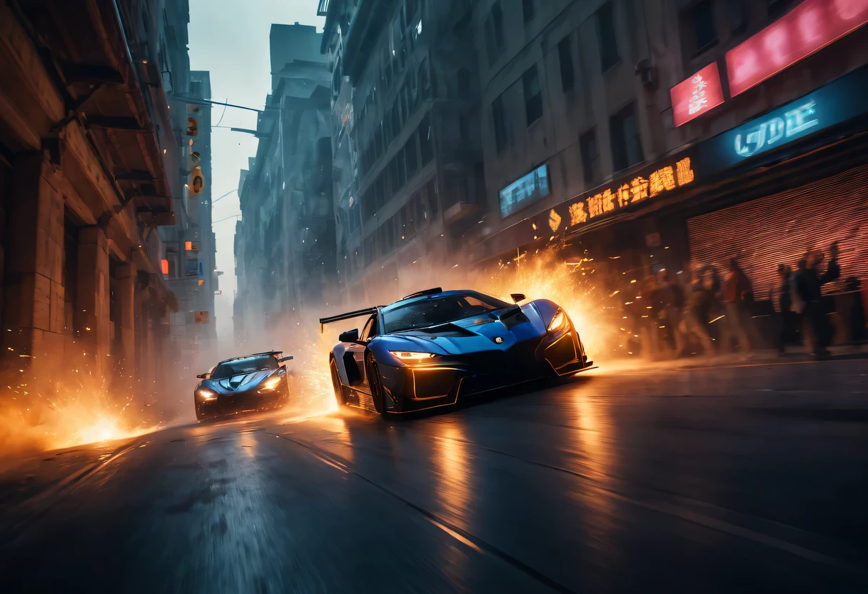 Full of action scenes, strong lighting, Dynamic camera angles, cinema experience, fast paced sport, drama composition, bright colors, High-resolution visuals, dramatic storytelling, wide format cinema lens, immersive atmosphere