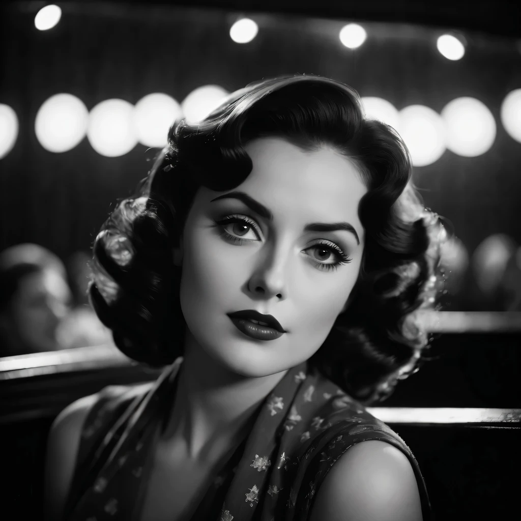 best quality, 4k, 8k, high resolution, masterpiece: 1.2, Super detailed, actual: 1.37, movie shot, film frame, grainy film texture, High quality cinematic experience, flashing lights, The Aesthetics of Silent Film, Directed by a great filmmaker, the magic of movies, (nostalgia, 引起nostalgia的: 1.1) Visual effect, black and white contrast, artistic frames, dramatic lighting, Professional photography, Authentic movie look, retro charm, vignette effect, The charm of old Hollywood, mysterious atmosphere, black and white, retro, High quality, vignette, Detailed facial expressions, nostalgia atmosphere, grainy film.