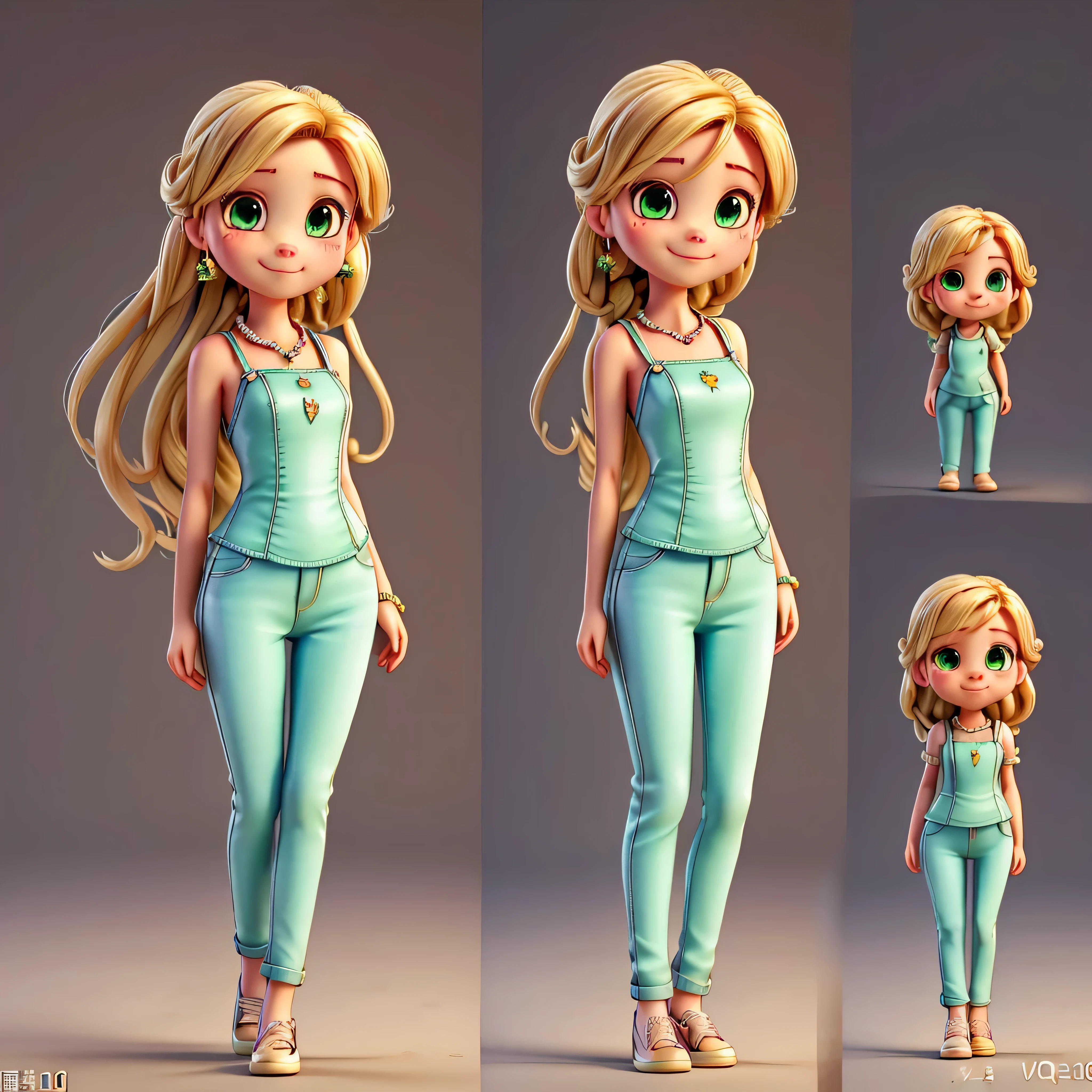 chibi 1 small African long curly brown dread Lys, dark brown skin:5 detailed skin, sparkling eyes, slightly sparkling light green eyes, perfect full lips, perfect nose, cute smile, single, jeans, alone, advanced chibi, walking in the field ((full body))) "((with coffee))" realistic shadows, pose for photo, rapunzel style, very detailed, highly detailed, perfect shape, beautiful and correct eyes, observant, wedding dress: 3.45 ,masterpiece, best quality, varied multi etc. --v6 --s1000 --c20 --q5 --chaos100