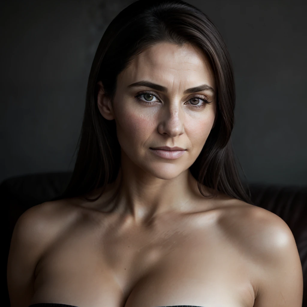 (RAW style, masterpiece, best quality, ultra-detailed), a provocative scene, a naked mother cradling her -year-oln's h, intense sensuality, intricate body details, exquisitely sculpted bodies, stronger, more mature woman, mature beauty, beautiful aging body, tender moment, subtle lighting, natural color palette, film grain texture, striking contrast, intimate, intense connection, realistic texture, hyper-realistic rendering, incredible detail, ultra high resolution, raw emotion, authentic expression, tasteful and artful representation.
A mature and elegant woman, with strong features and an ageless beauty, stands nestled close to her teenage son in a private