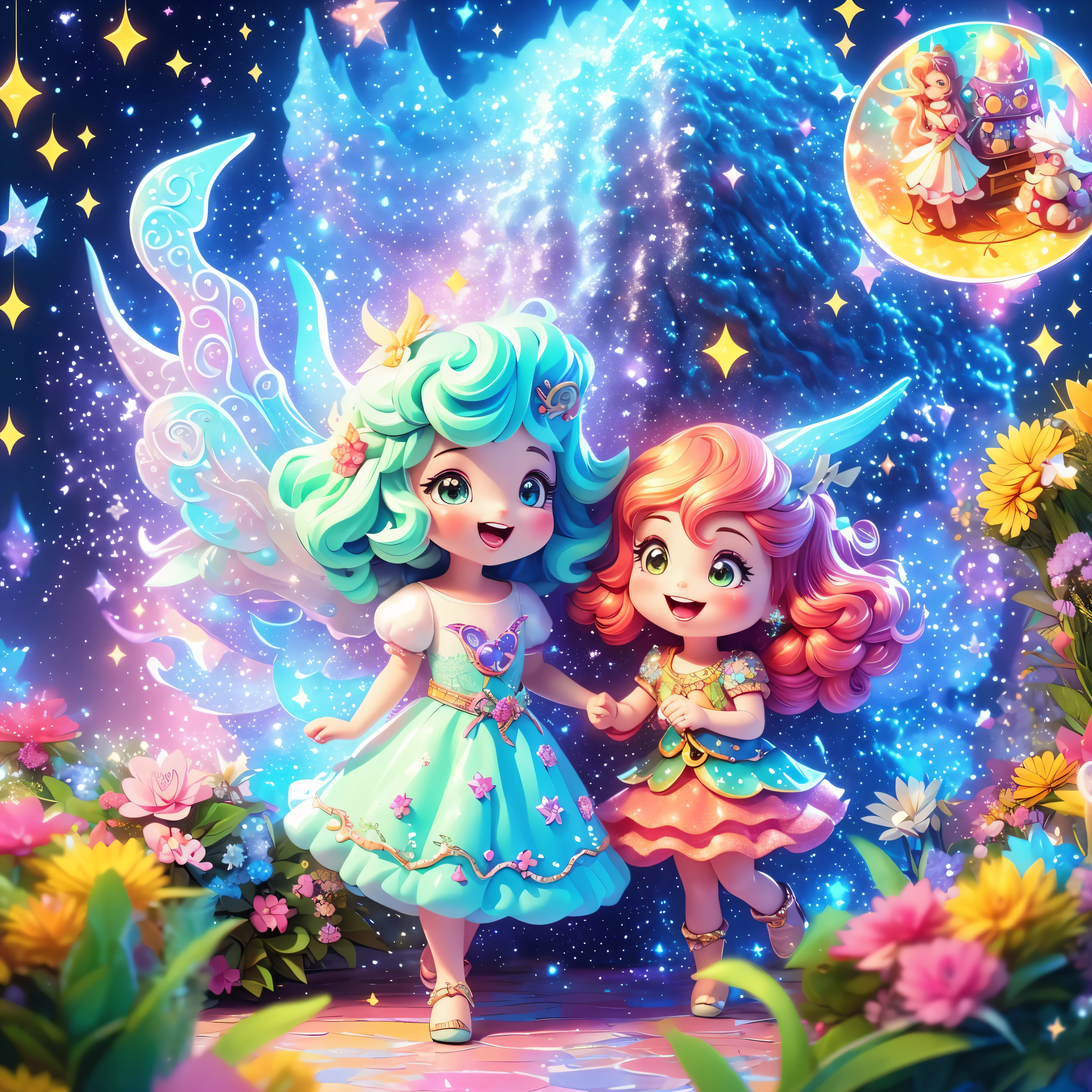 (best quality, magisch, mystisch, lebendige Farben:1.2), 1girl, Niedlich, Fantasie, Traumhaft, Fairy tale, leuchtende Farben, Zauberwald, funkelnde Sterne, magisch creatures, Wunderlich, charmant, froh, wonder, adorable, fantasievoll, Spielerisch, ethereal, fesselnd, faszinierend, wonderland, Fantasie world, magisch adventures, magisch atmosphere, adorable surprises, froh exploration, dreamy landscapes, enchanted atmosphere, lebendig und lebendig, froh and Wunderlich, magisch escapades, mystisch creatures, charmant details, schimmernd und leuchtend, funkelnde Momente, Freude und Staunen in jeder Ecke, happy and magisch, spannend und bezaubernd, endlose Fantasie