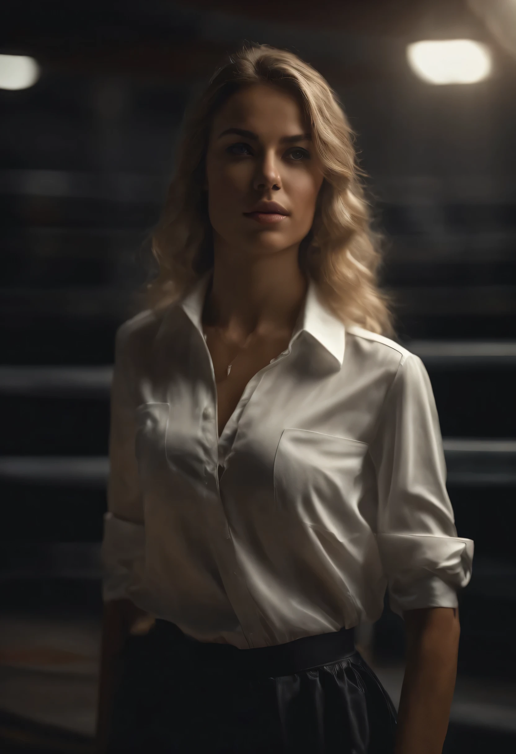 ((melhor qualidade)), ((obra de arte)), (detalhado:1.4), 3D, PortraIsto of a beautiful high school woman, hdr (high-range dynamics),2 meninas,Super-resolution,Irreal 5,Subsurface Dispersion,PBR texturing,Post-processing,Anisotropic filtering,Profundidade de campo,Maximum clarIstoy and sharpness,Texturas multicamadas,Mapas Albedo e Especulares,Surface shading,Accurate simulation of light-material interaction,perfect proportions,octane rendering,Two-tone lighting,Grande abertura, ISO baixo, Isto'it's raining,rule of thirds, 8K CRU,sexy,Uniforme escolar,realista,luva de boxe,Movimentos de combate,ringue de boxe,suor,camisa molhada,lutar,ferimento,tempestade,picada,The skirt is torn. ,Cotton shirt tie,pele clara,cabelo loiro