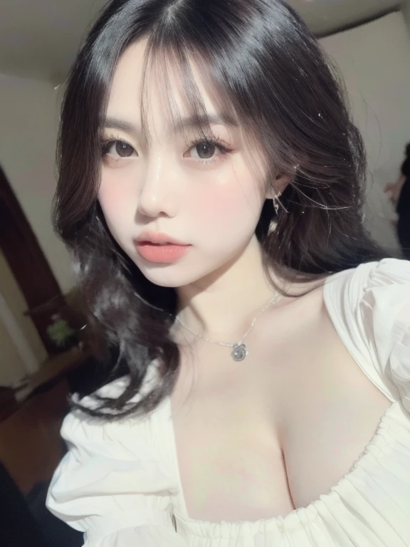 (realistic、masterpiece、Best Quality、8K、highres、high resolution:1.3)、1 girl、Gigantic breasts、looking at viewers、super fine face and eyes、long hair、 upper body、