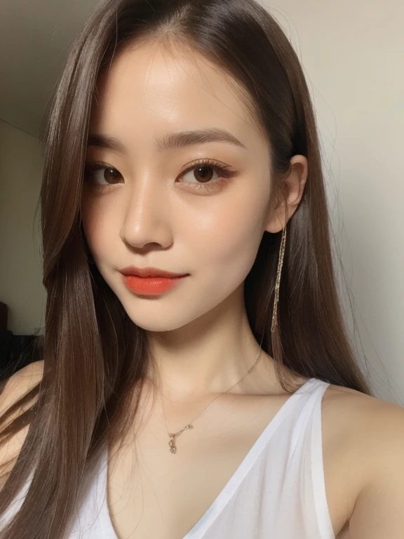 (realistic、masterpiece、Best Quality、8K、highres、high resolution:1.3)、1 girl、Gigantic breasts、looking at viewers、super fine face and eyes、long hair、 upper body、