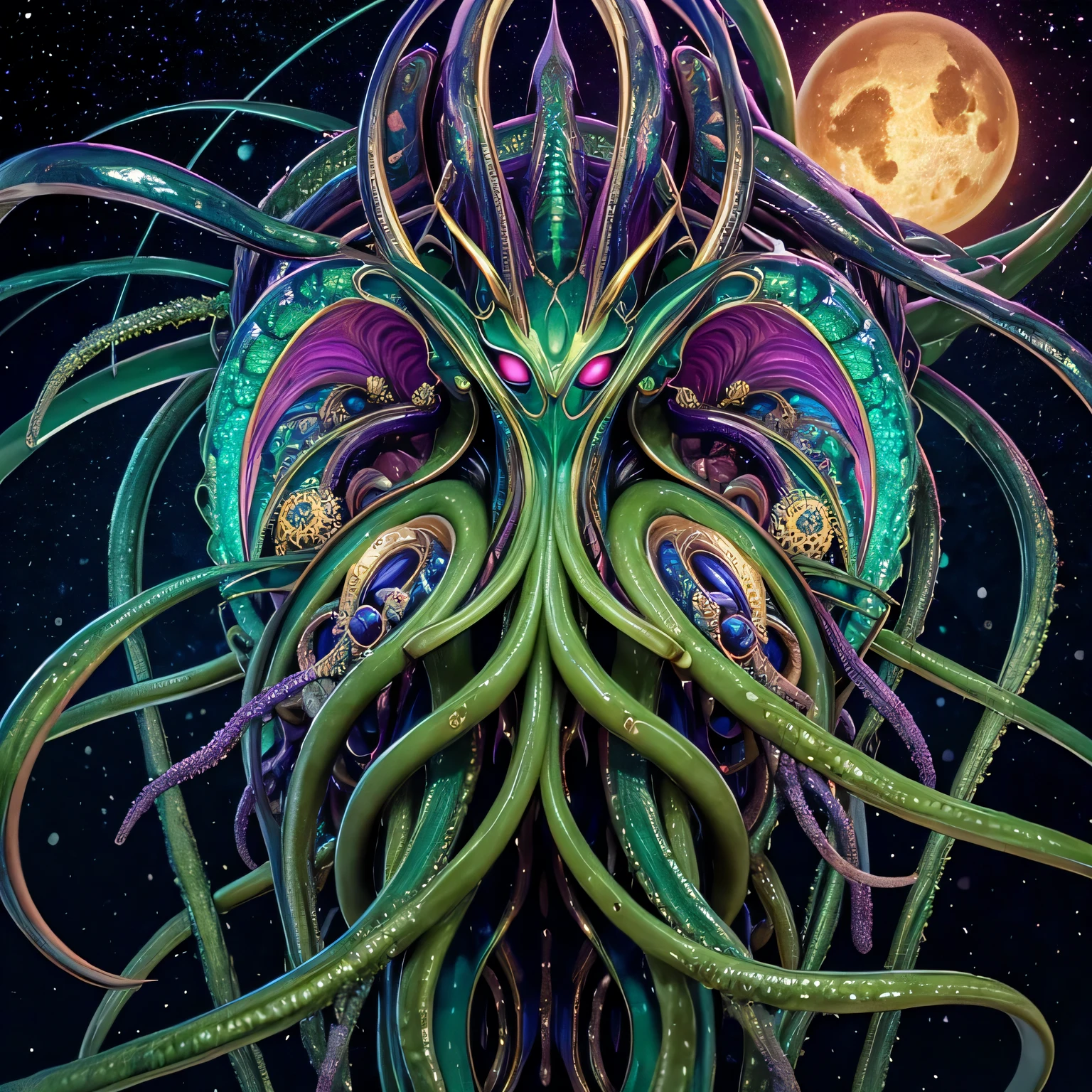 {Neogod}{and an alien}{chemicals}{god々}{I was horrified}{god々々right}{beautiful shape}{oil}{High resolution}{devastated}{Buddha}{Rainbow meat}{Ultimate Form}{another dimension}{cosmos}{god秘的な}masterpiece , 最high quality , super detailed{クトゥルフgod話}{welcome}{Mukoi}{Mucous membrane}{tentacle}{worm}{Nyarlathotep}{high quality}{symmetry}