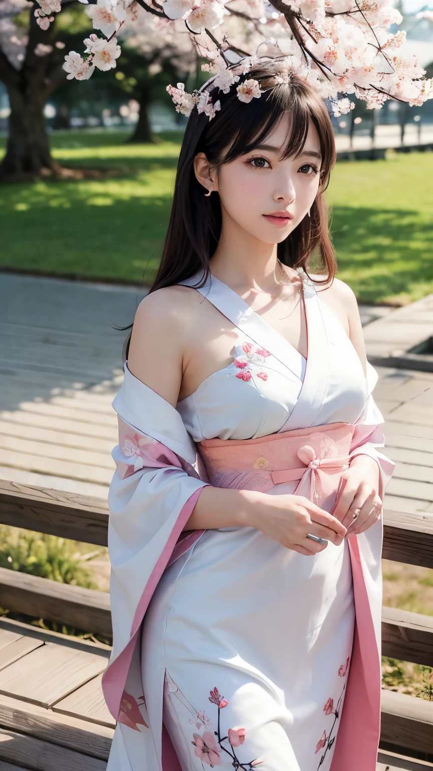 (Super elaborate CG Unity 8K wallpaper), (masterpiece), (highest quality), (realistic), geisha, kimono, dance, elf, pointed ears, ((best quality)), (super detailed)), (((photo)), autumn Japan forest