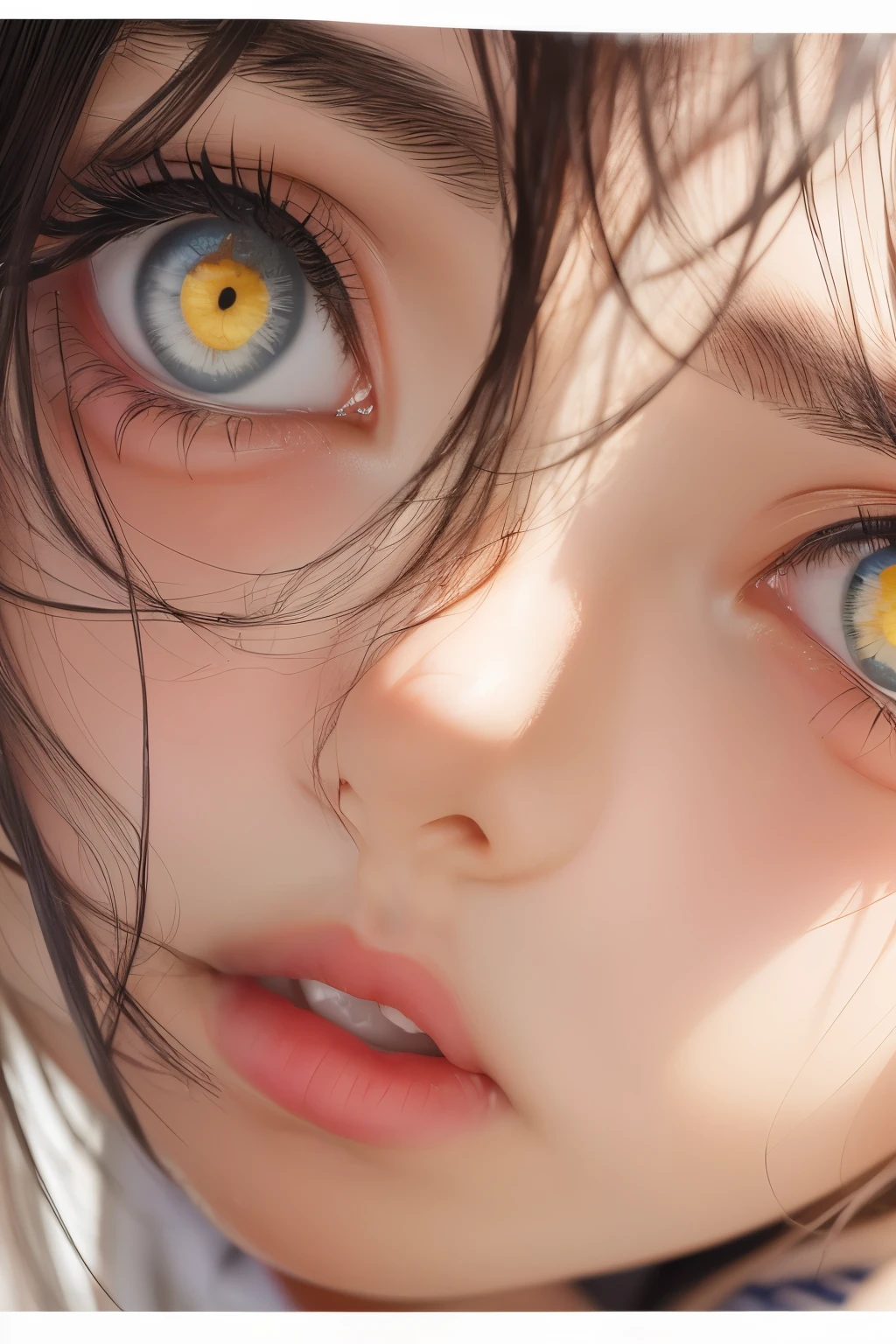 highest quality, realistic, 8K, High resolution, full color, 1 girl, woman, 15 years old woman, (pupil, light in the eyes), detailed beautiful face,beautiful skin,looking at the viewer:1.8, (1 girl eyes looking at the viewer:1.55), Upper body NSFW
