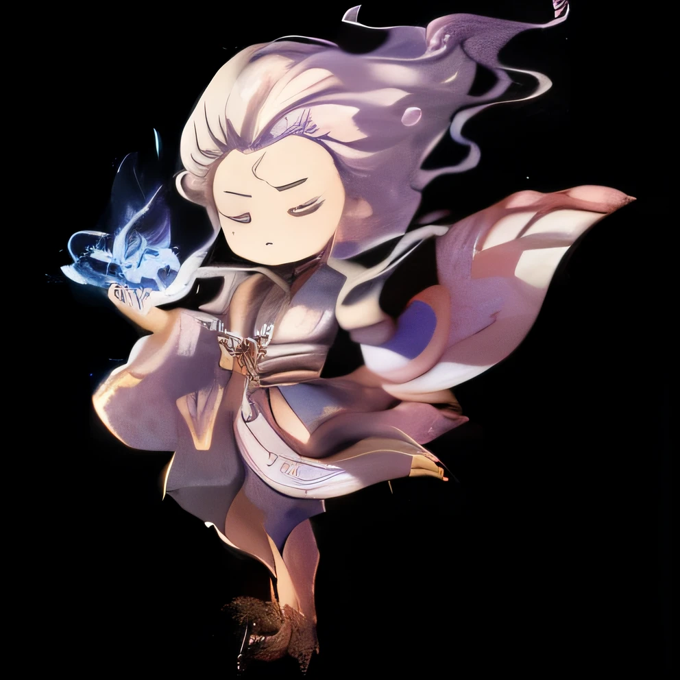 anime character with purple hair and white dress holding blue smoke, Keqing de Genshin Impact, zhongli do impacto genshin, Maple story character art, divindade de cabelos brancos, muito tempo, personagem de impacto genshin, wizard girl epic character, magical fantasy, mago, lindo mago celestial, Impacto de Ayaka Genshin, beautiful young wind spirit, 8k Full HD 
