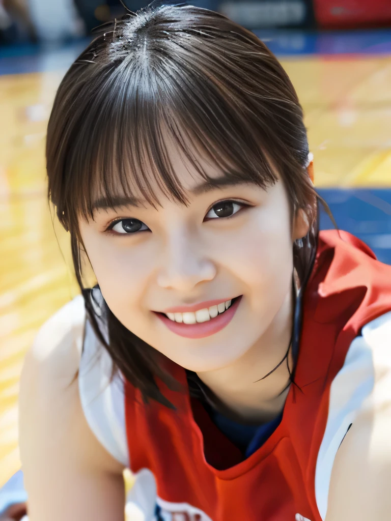NSFW,highest quality,excellent details,超High resolution, Super detailed, finely, High resolution, 8k wallpaper, perfect dynamic composition, finelyて美しい目, natural lip,japanese actress, smile,basketball uniform
