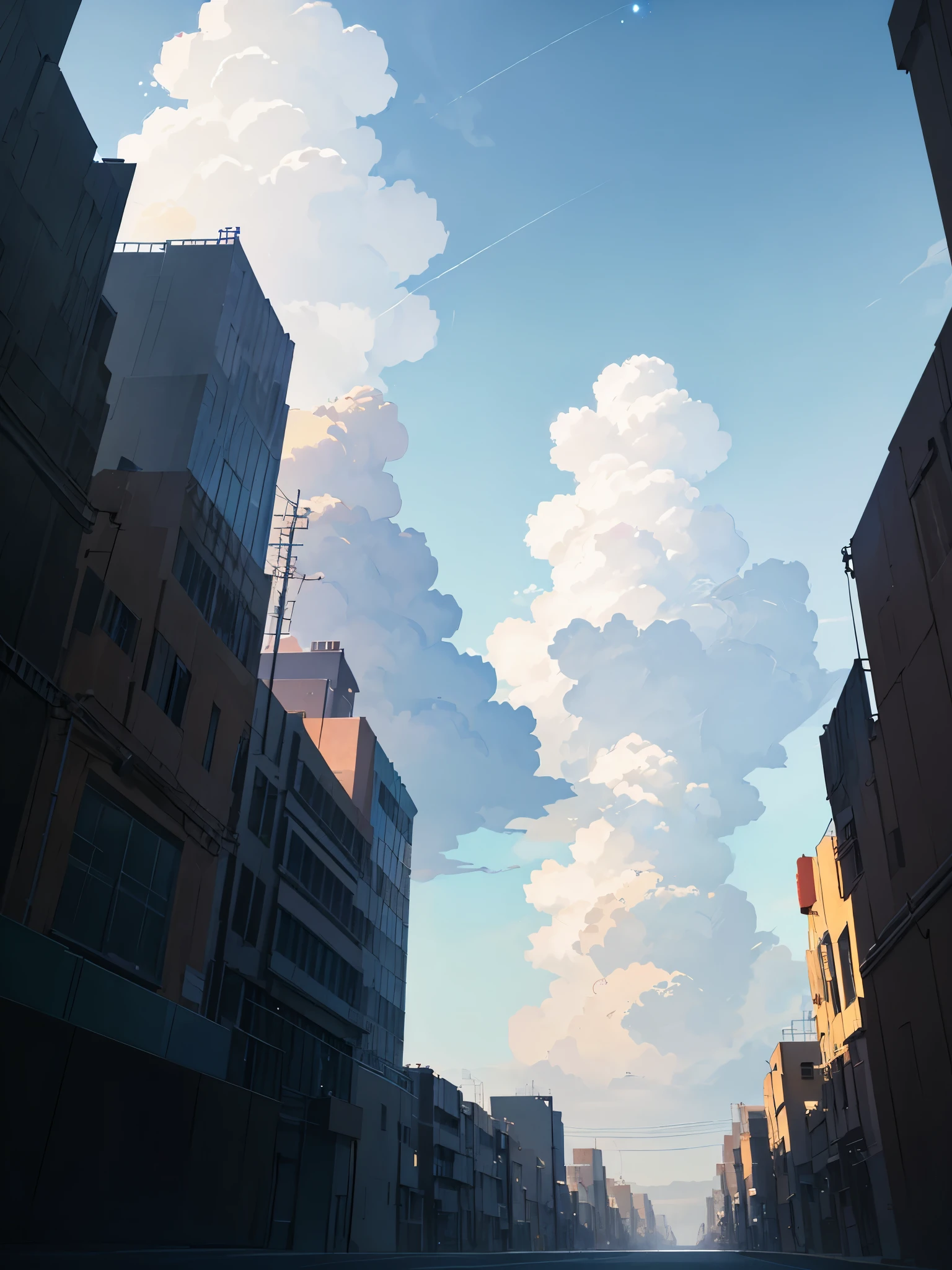 Summer, Makoto Shinkai's concept art, tumblr, magic realism, beautiful anime scenes, beautiful skies. by makoto shinkai, ( ( makoto shinkai ) ), anime background art, anime backgrounds, Makoto Shinkai's style, anime movie backgrounds, galaxy express, no humans. --v6